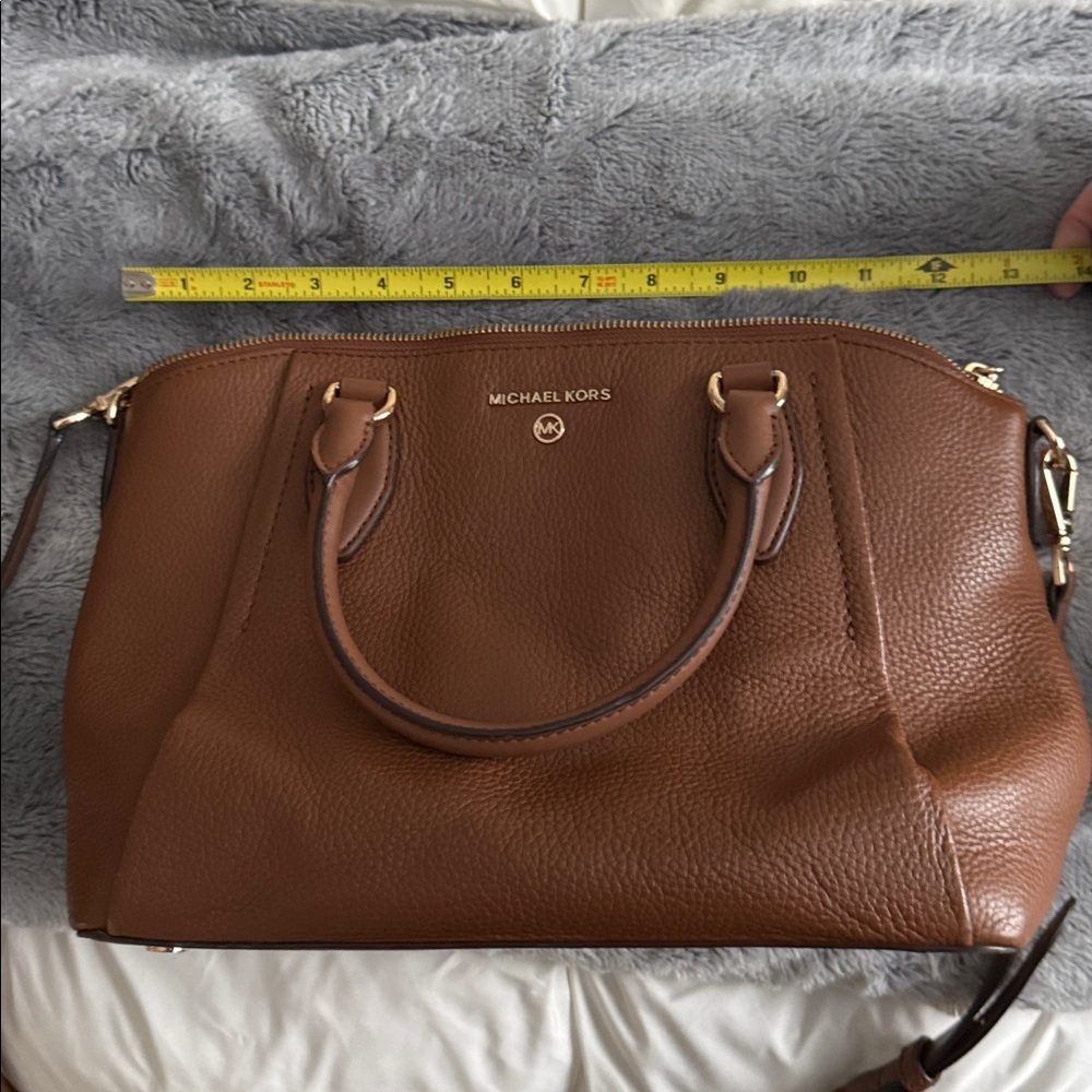 Michael Kors Tan Leather Satchel - Picture 7 of 8